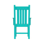 WestinTrends Malibu Set da Pranzo da Esterno di 7 Pezzi Tavolo da Pranzo con Sedie, Turchese