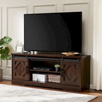 Mobile Porta TV / Contenitore in legno per fattoria Wampat con anta scorrevole a granaio