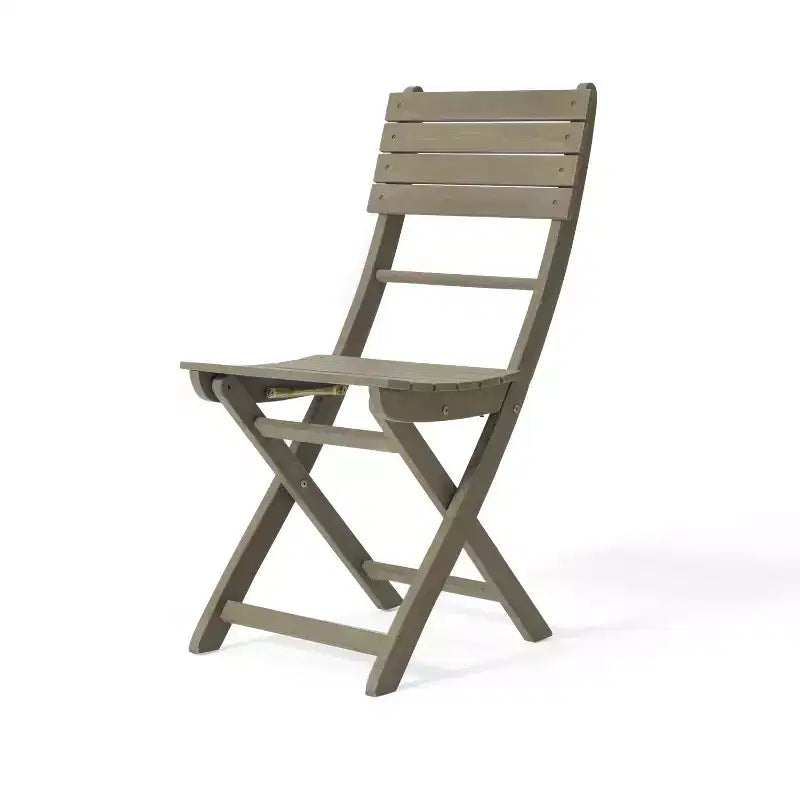 Set da pranzo pieghevole GDFStudio Rabion da esterno a 5 pezzi in legno di acacia, grigio