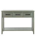 SAFAVIEH Jennette - Console de table noire/noyer - 42Lx15Px30H