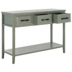 SAFAVIEH Jennette - Console de table noire/noyer - 42Lx15Px30H