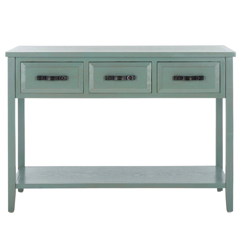 SAFAVIEH Jennette - Console de table noire/noyer - 42Lx15Px30H