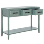 SAFAVIEH Jennette - Console de table noire/noyer - 42Lx15Px30H