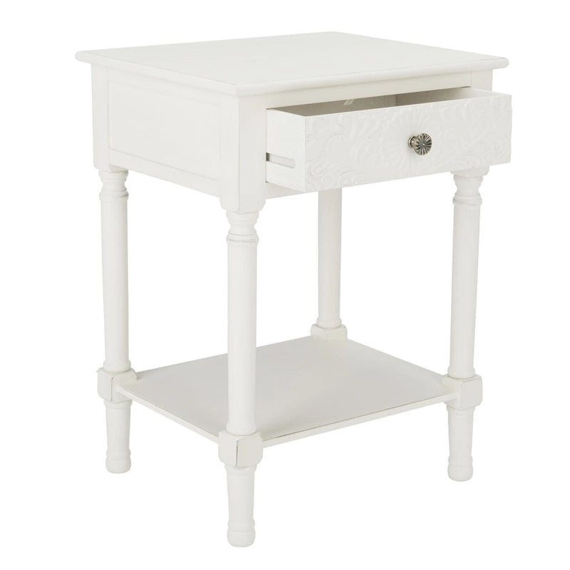 SAFAVIEH Heide Tavolino d'Appoggio con 1 Cassetto - 48,3 L x 40,1 P x 66 A cm - 48,3x40,6x66 cm