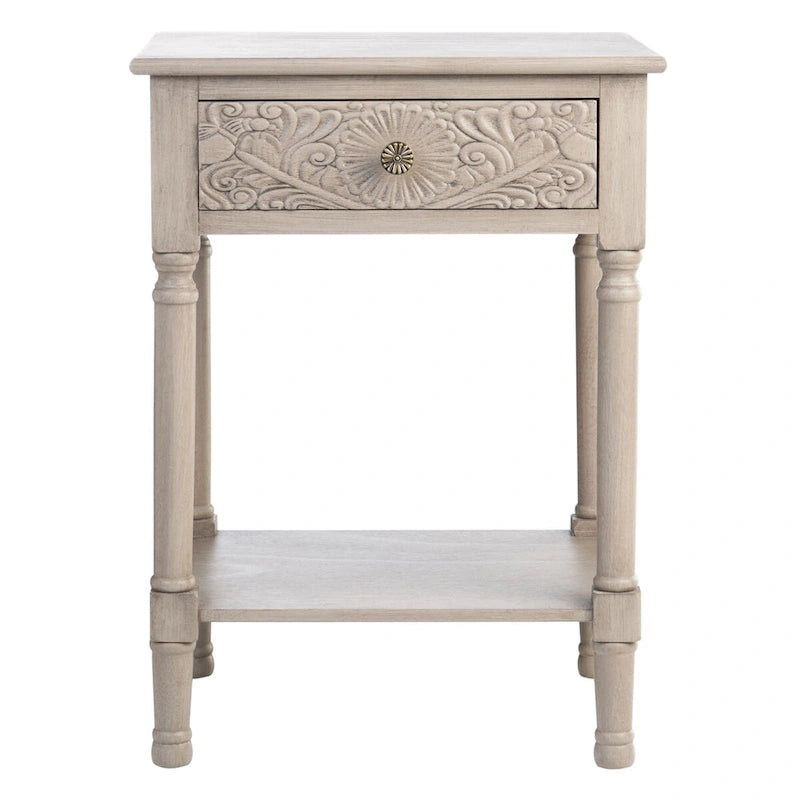 SAFAVIEH Heide Tavolino d'Appoggio con 1 Cassetto - 48,3 L x 40,1 P x 66 A cm - 48,3x40,6x66 cm