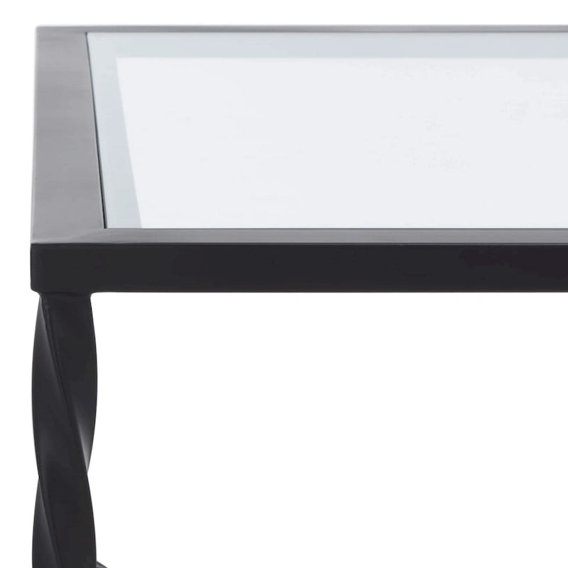 Tavolino da caffè in vetro Sedighe di SAFAVIEH Couture - 40 L x 24 P x 18 A - 40L x 24P x 18A
