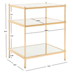 SAFAVIEH Vida Tavolino d'Appoggio a 3 Livelli - 22 L x 18 P x 27 H - 22Lx18Px27H
