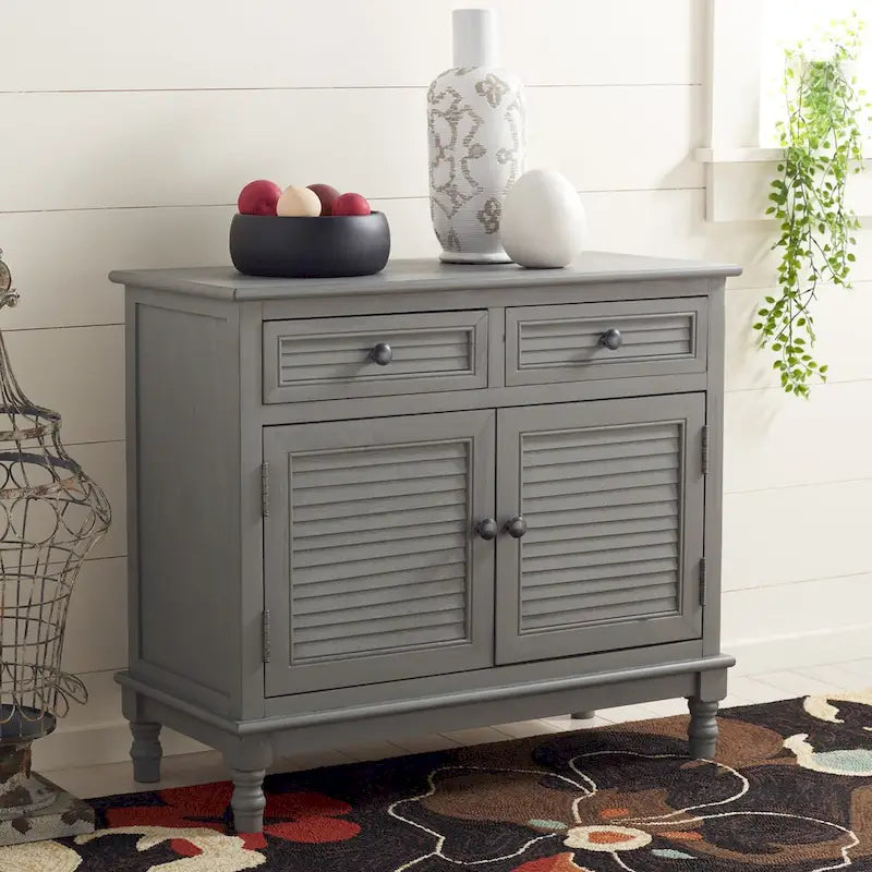 Buffet Vashti 2 tiroirs 2 portes SAFAVIEH - 29,5Lx13,4Px26H - 30Lx13Px26H