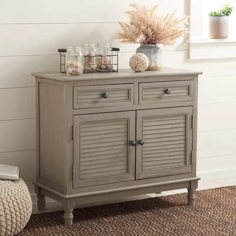 Buffet Vashti 2 tiroirs 2 portes SAFAVIEH - 29,5Lx13,4Px26H - 30Lx13Px26H