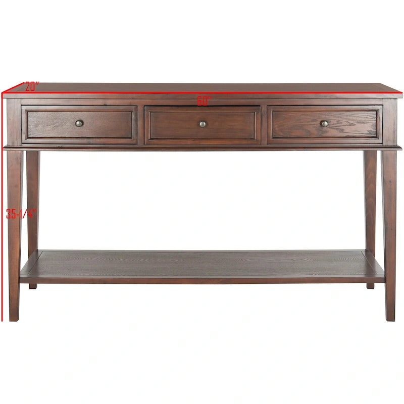 Console Thea Sepia SAFAVIEH - 60 x 20 x 35,4 - 60l x 20P x 35H