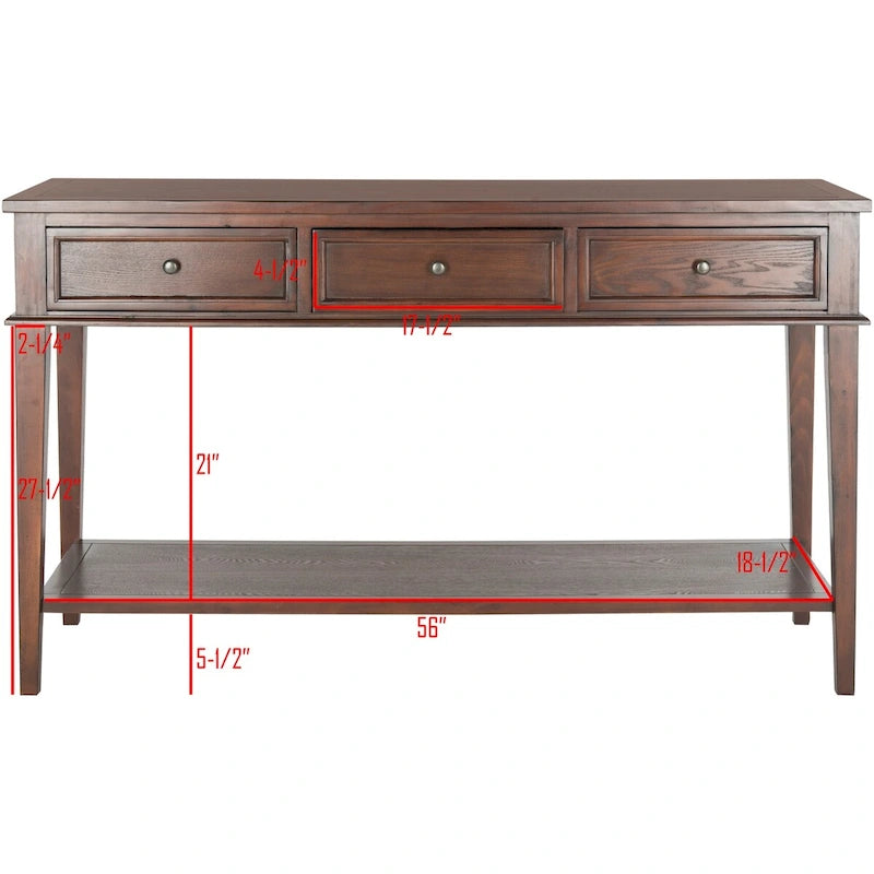 Console Thea Sepia SAFAVIEH - 60 x 20 x 35,4 - 60l x 20P x 35H