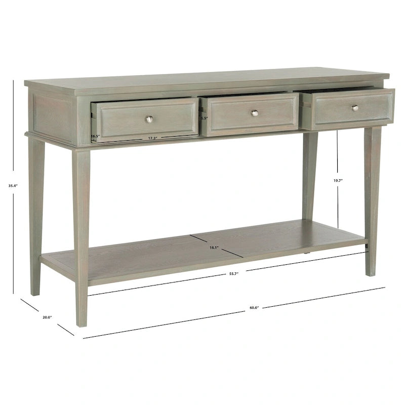 Console Thea Sepia SAFAVIEH - 60 x 20 x 35,4 - 60l x 20P x 35H