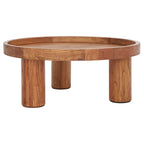Table Basse Ronde à 3 Pieds SAFAVIEH Leena - 36 L x 36 P x 15 H - 36Lx36Px15H