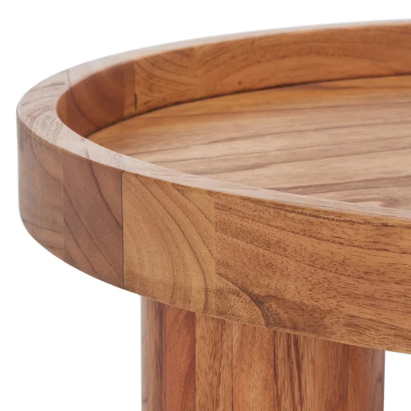 Table Basse Ronde à 3 Pieds SAFAVIEH Leena - 36 L x 36 P x 15 H - 36Lx36Px15H