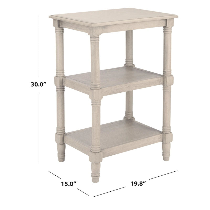 SAFAVIEH Elmira Tavolino d'appoggio a 3 ripiani - 19,8 L x 15 P x 30 H - 20Lx15Px30H