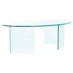 SAFAVIEH Beda Table basse en verre trempé - 47 L x 28 P x 16 H - 47Lx28Px16H