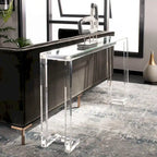 SAFAVIEH Couture Camryn Acrylic Console Table - Clear - 60 W x 10 L x 30 H - 52Wx10Dx30H