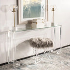 Table Console Acrylique Camryn SAFAVIEH Couture - Transparent - 60 L x 10 P x 30 H - 52Lx10Px30H
