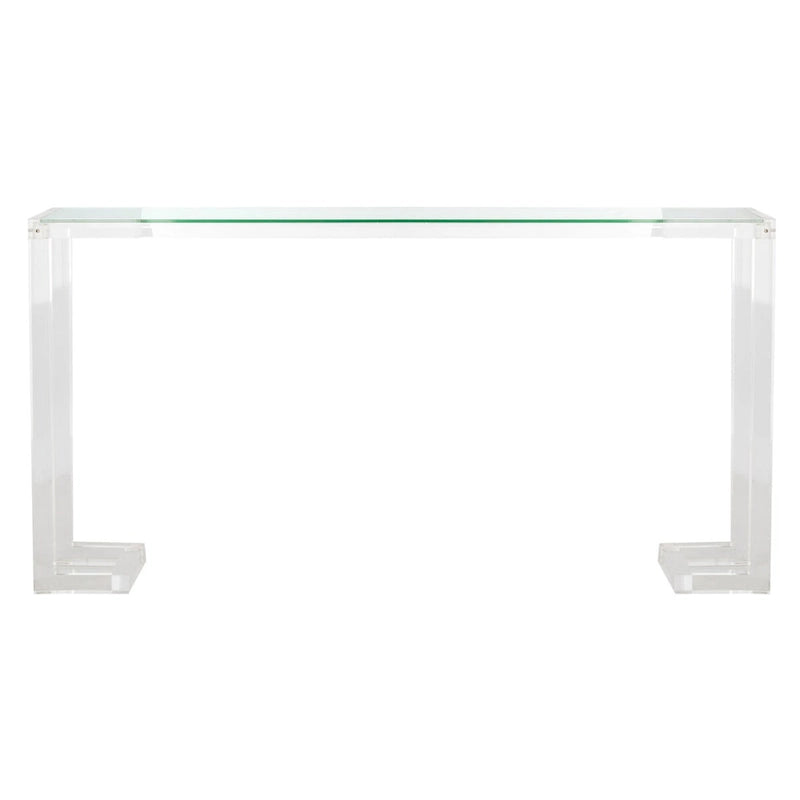 Table Console Acrylique Camryn SAFAVIEH Couture - Transparent - 60 L x 10 P x 30 H - 52Lx10Px30H