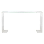 Table Console Acrylique Camryn SAFAVIEH Couture - Transparent - 60 L x 10 P x 30 H - 52Lx10Px30H