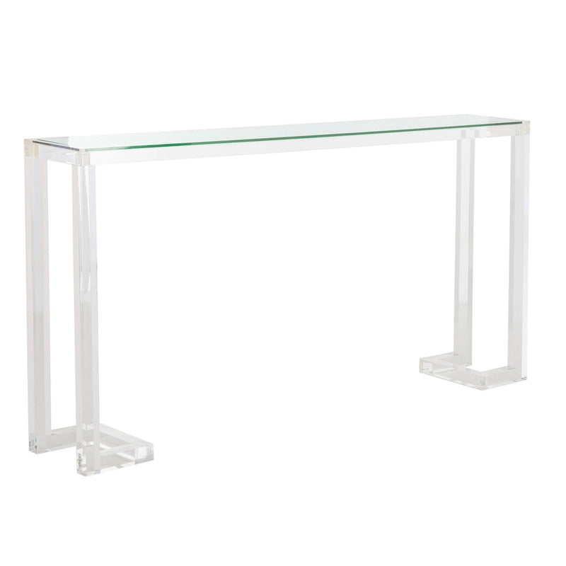 Table Console Acrylique Camryn SAFAVIEH Couture - Transparent - 60 L x 10 P x 30 H - 52Lx10Px30H