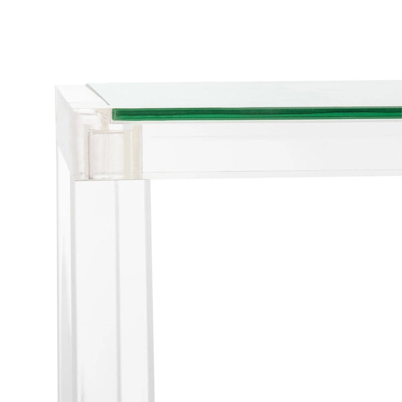 Table Console Acrylique Camryn SAFAVIEH Couture - Transparent - 60 L x 10 P x 30 H - 52Lx10Px30H