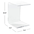 SAFAVIEH Willa Tavolino trasparente in acrilico - 13,5 L x 15,5 P x 20,4 H - 14Lx16Px20H