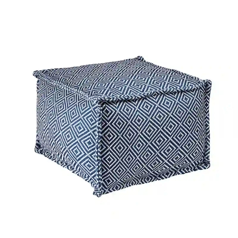 Nuloom Amalfi Pouf/Ottoman da Interno/Esterno con Stampa Azteca