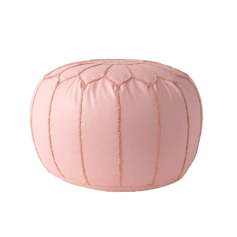 Nuloom Pouf Ottomano Classico Leggero in Ecopelle Stile Marocchino
