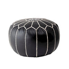 Nuloom Pouf Ottomano Classico Leggero in Ecopelle Stile Marocchino