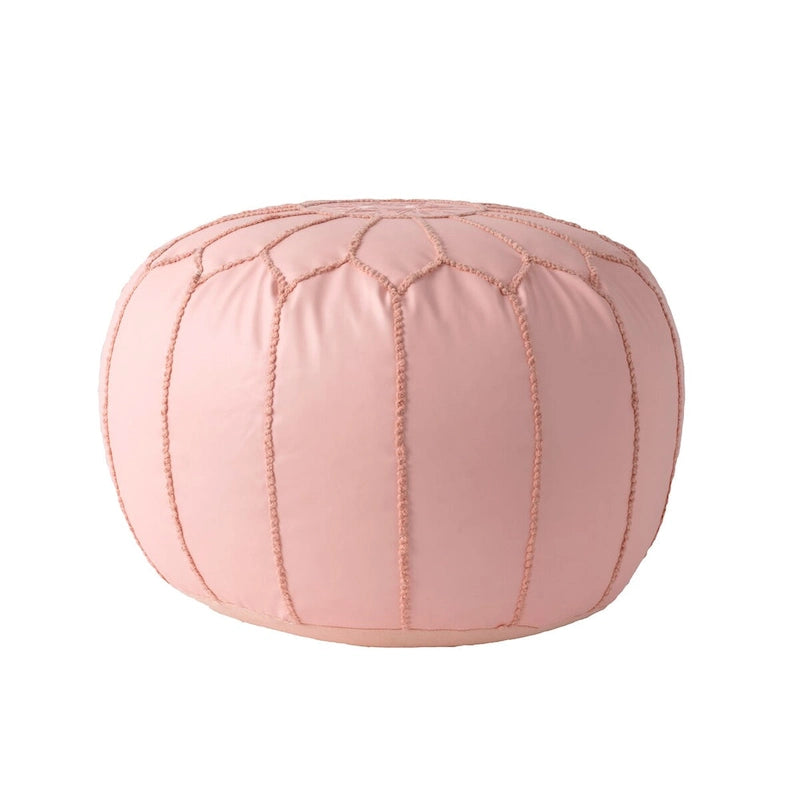 Nuloom Pouf Ottomano Classico Leggero in Ecopelle Stile Marocchino