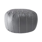 Nuloom Pouf Ottomano Classico Leggero in Ecopelle Stile Marocchino