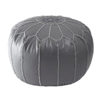 Nuloom Pouf Ottomano Classico Leggero in Ecopelle Stile Marocchino