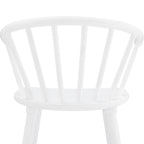 Set di 3 Sgabelli da Bancone 61 cm Sgabelli da Bar con Struttura in Legno Massello e Schienale a Fuso per Isola Cucina
