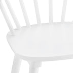 Set di 3 Sgabelli da Bancone 61 cm Sgabelli da Bar con Struttura in Legno Massello e Schienale a Fuso per Isola Cucina