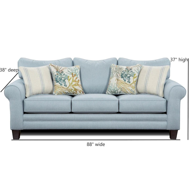 Divano letto Labyrinth Sky Blue Queen