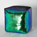 Pouf a sirena di paillettes reversibili