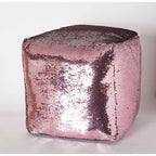 Pouf a sirena di paillettes reversibili