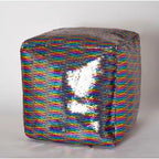 Pouf a sirena di paillettes reversibili