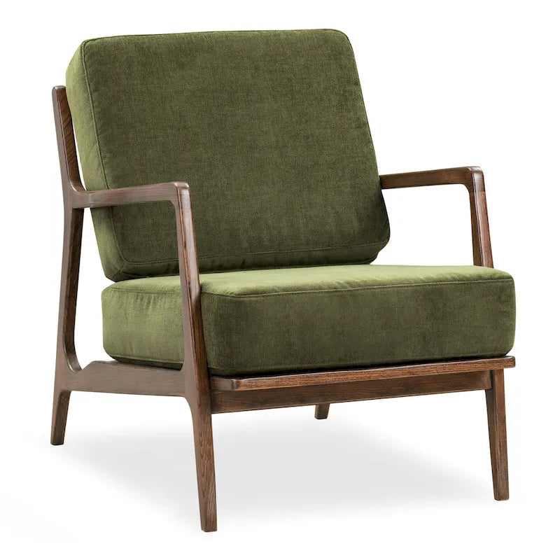 Poltrona lounge in tessuto Poly & Bark Verity 25 - Struttura in legno massello