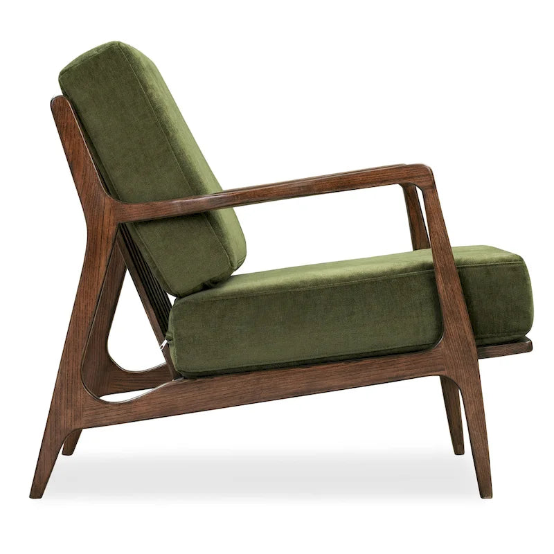 Poltrona lounge in tessuto Poly & Bark Verity 25 - Struttura in legno massello