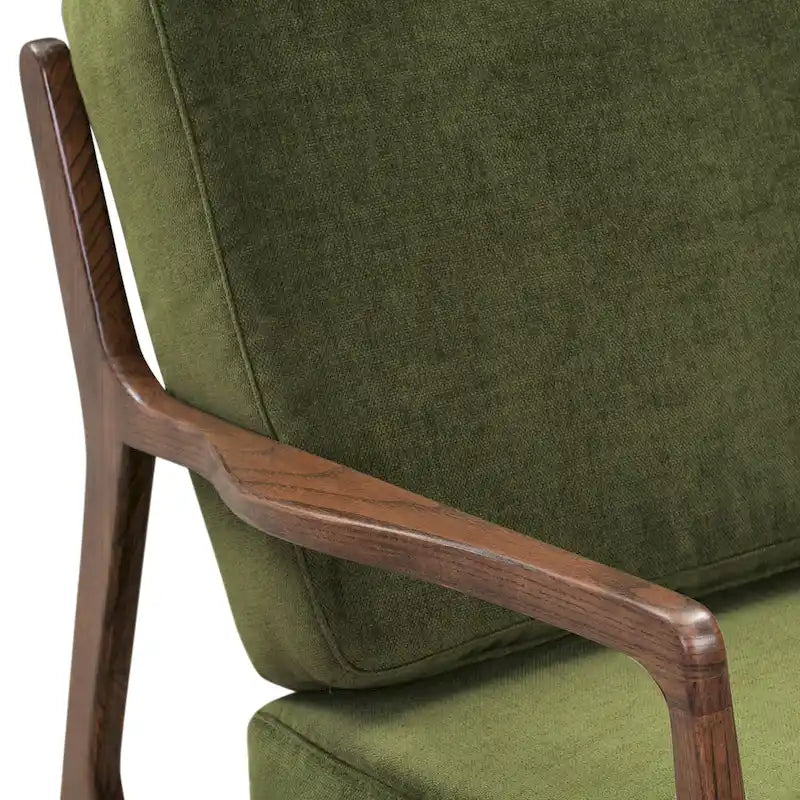 Poltrona lounge in tessuto Poly & Bark Verity 25 - Struttura in legno massello