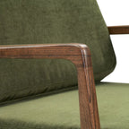 Poltrona lounge in tessuto Poly & Bark Verity 25 - Struttura in legno massello