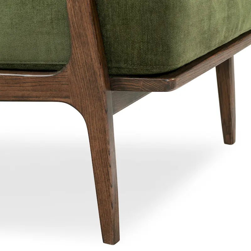 Poltrona lounge in tessuto Poly & Bark Verity 25 - Struttura in legno massello