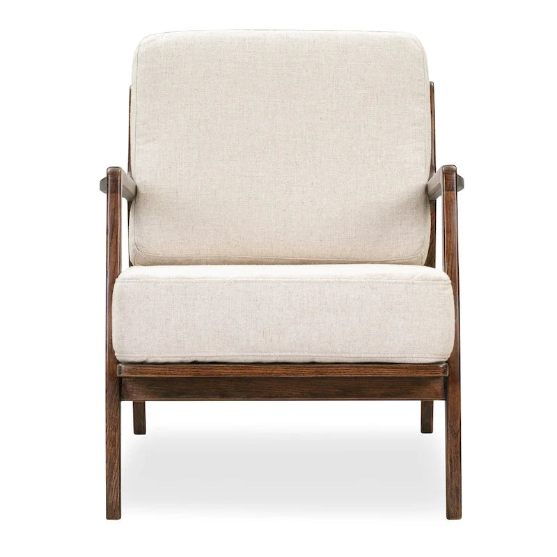 Poltrona lounge in tessuto Poly & Bark Verity 25 - Struttura in legno massello