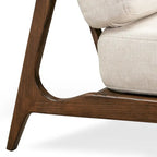 Poltrona lounge in tessuto Poly & Bark Verity 25 - Struttura in legno massello