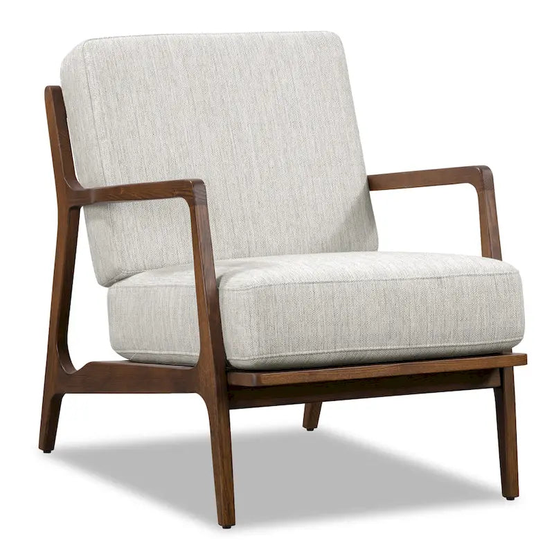 Poltrona lounge in tessuto Poly & Bark Verity 25 - Struttura in legno massello