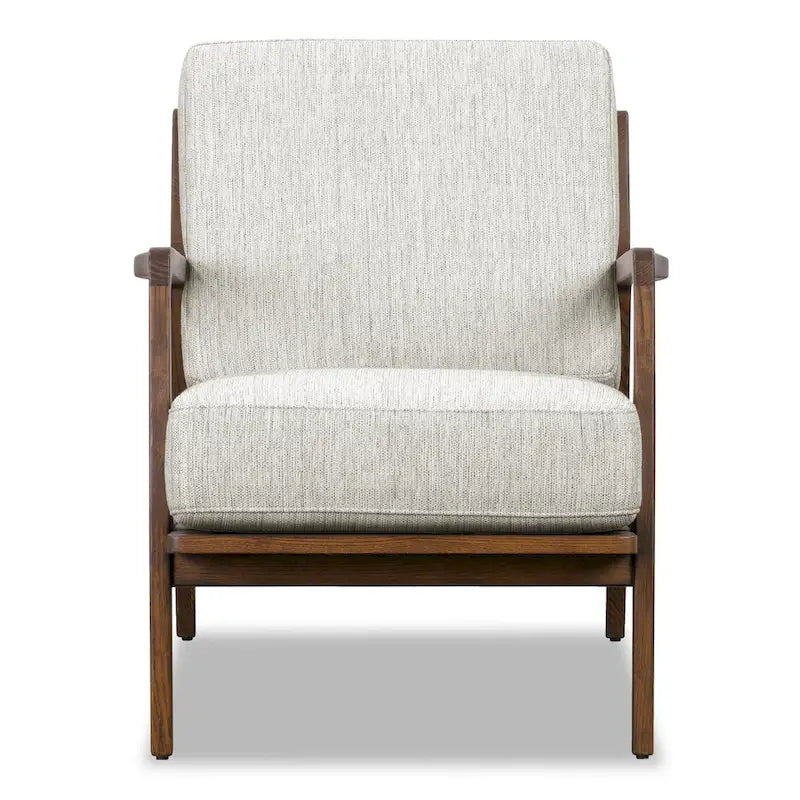 Poltrona lounge in tessuto Poly & Bark Verity 25 - Struttura in legno massello