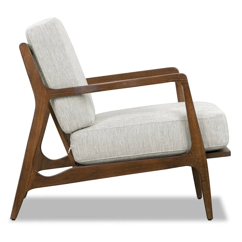 Poltrona lounge in tessuto Poly & Bark Verity 25 - Struttura in legno massello