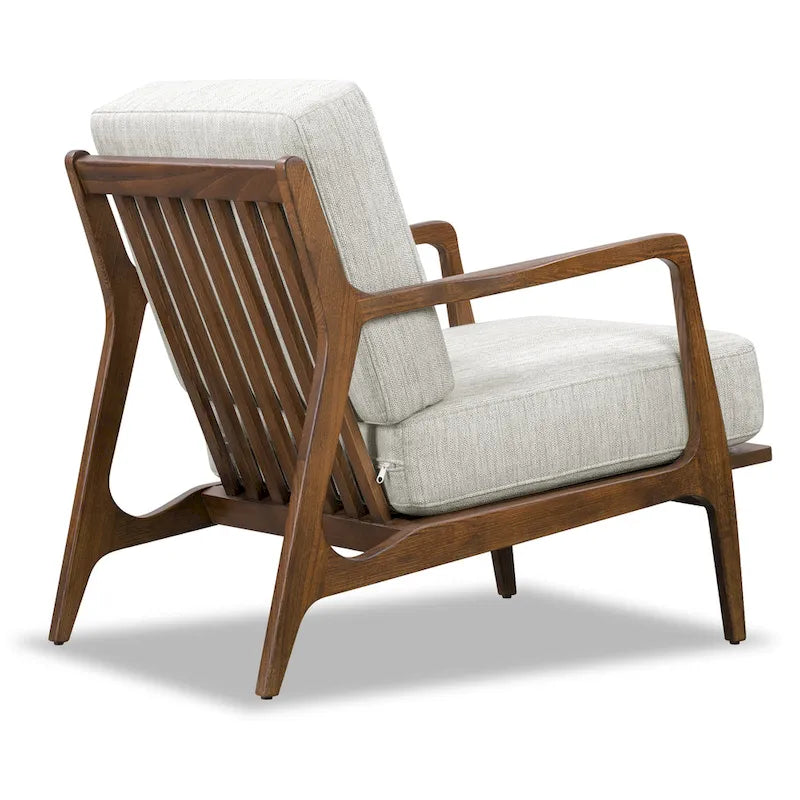 Poltrona lounge in tessuto Poly & Bark Verity 25 - Struttura in legno massello